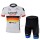 2013 Garmin Sharp Barracuda Deutsche Champion Radtrikot Kurzarm und Kurz Radhose Kits Weiß Schwarz NKUP364