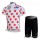 Tour de France 2011 Gepunktetes Trikot Kurz Radhose Weiß Rot OLWE813