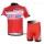 Katusha Russland Radbekleidung Radtrikot Kurzarm und Fahrradhosen Kurz Rot SDAT405