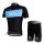 SKY Pro Team Radbekleidung Radtrikot Kurzarm und Fahrradhosen Kurz Schwarz Blau XPZN516