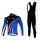 Giant kenda pro Fahrradbekleidung Radtrikot Satz Langarm und Lange Trägerhose Schwarz Blau RIGV971