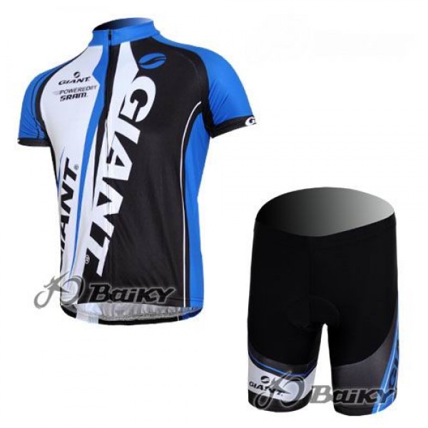 Giant Sram Pro Team Radtrikot Kurzarm Kurz Radhose Kits Weiß Blau Schwarz SMUZ917