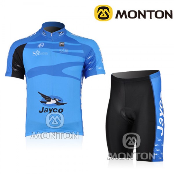 JAYCO Pro Team Radtrikot Kurzarm Kurz Radhose Kits Blau JYEZ271