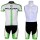 2013 KUOTA Fahrradbekleidung Satz Fahrradtrikot Kurzarm Trikot und Kurz Trägerhose Weiß Grün OZCO908