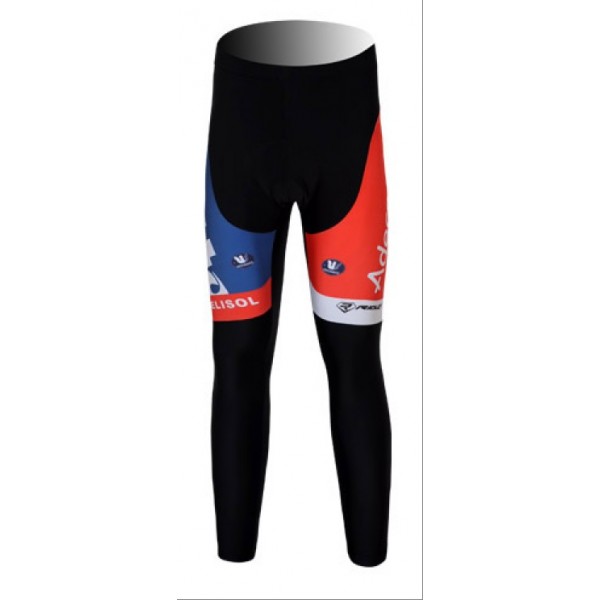 Lotto Belisol Pro Team Lang Radhose Weiß Blau EDTB753