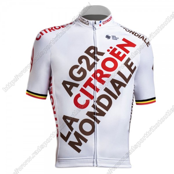 Profiteams Ag2r Mondiale Citroen 2021 belgium Radbekleidung Satz Trikot Kurzarm+Trägerhosen Set Outlet UFMMW