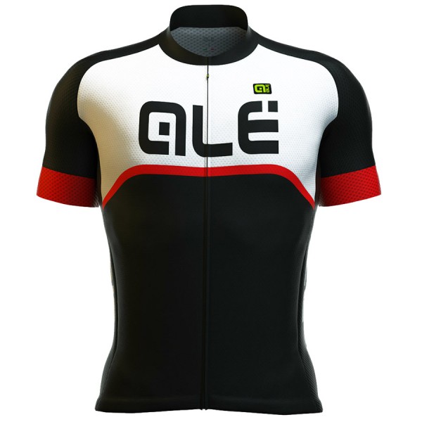 2016 ALE GRAPHICS EXCEL VELOCE Radtrikot Kurzarm -Schwarz ROT SLUB282