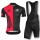 2016 Assos schwarz rot Fahrradbekleidung Radtrikot und Trägerhosen Set WUVV754
