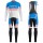 2016 Bontrager Trek Specter Cru Weiß-Blau thermisch Fahrradbekleidung Satz Radtrikot Langarm+Lang Trägerhose YYNH123