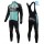 2016 Bianchi MTB Grün thermisch Fahrradbekleidung Satz Radtrikot Langarm+Lang Trägerhose PQLR706