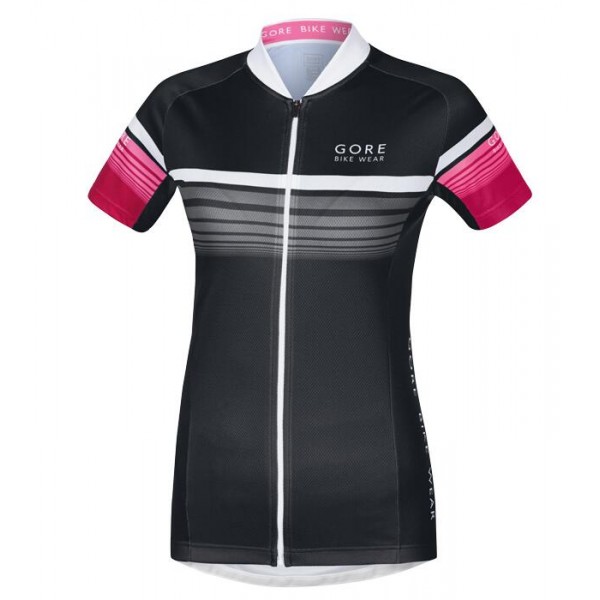 2016 GORE Radtrikot Kurzarm Damen Element Speedy schwarz rose Fuchsie AJIG477