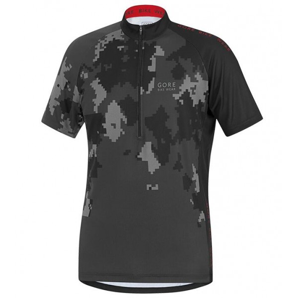 2016 GORE Element Digit Camo anthracite grau Radtrikot Kurzarm PKAB493