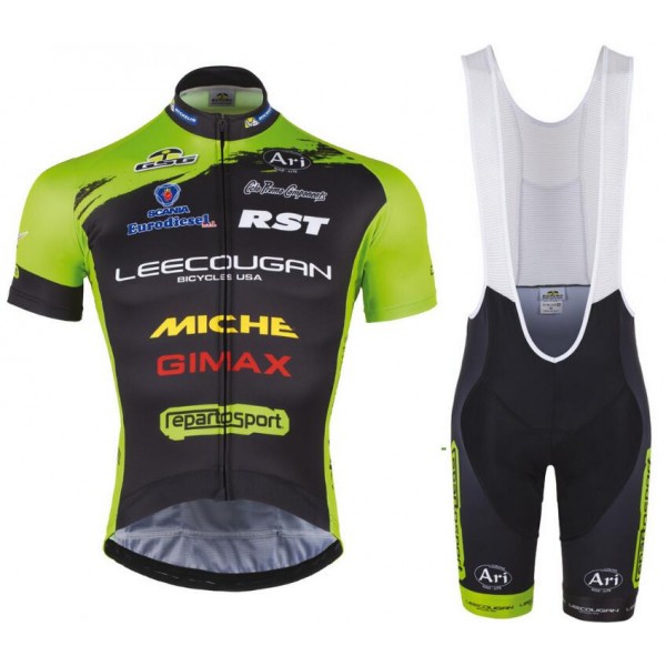 2016 GSG Lee Cougan Fahrradbekleidung Satz Fahrradtrikot Kurzarm Trikot und Kurz Trägerhose SBFV303