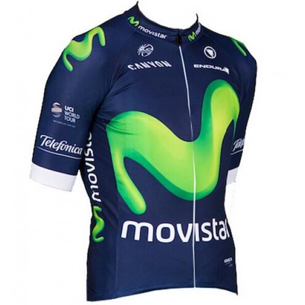 2016 Movistar Fahrradbekleidung Kurzarm Radtrikot IPIT817