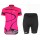 2016 Pinarello MIRA Rose Damen Fahrradbekleidung Satz Radtrikot Kurzarm+Kurz Radhose DPHA222