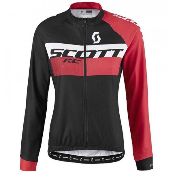 2016 Scott RC Schwarz-Rot Damen Radtrikot Langarm CIBR310