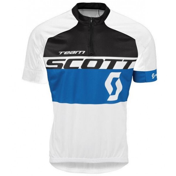 2016 Scott schwarz blau Radtrikot Kurzarm JQWB175