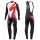 2016 Specialized Team LS Weiß-Rot Fahrradbekleidung Satz Radtrikot Langarm+Lang Trägerhose DAVU171
