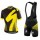 2016 Specialized Comp Racing Ss jaune Fahrradbekleidung Satz Fahrradtrikot Kurzarm Trikot und Kurz Trägerhose EYPV639