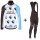 2017 AG2R La Mondiale Weiß Fahrradbekleidung Satz Radtrikot Langarm+Lang Trägerhose 360ZFPQ