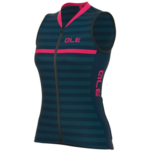 2017 Damen ärmelloses Trikot S/M Ale Excel Surf-Blau Pink 648WJXD