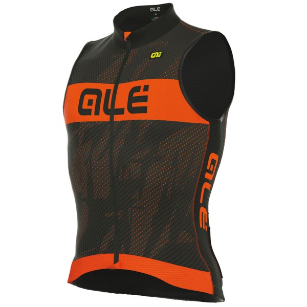 2017 ärmelloses Trikot S/M Ale Tri Record-Orange Fluo 652QCCL