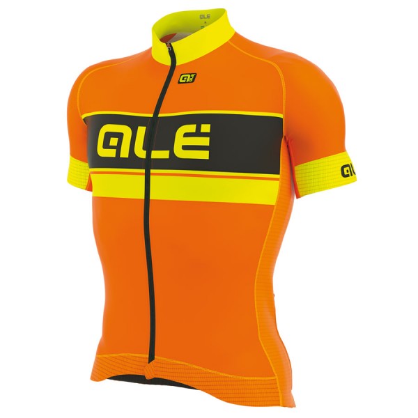 2017 Ale Graphics PRR Bermuda Radtrikot Kurzarm Orange Fluo 687RYYU