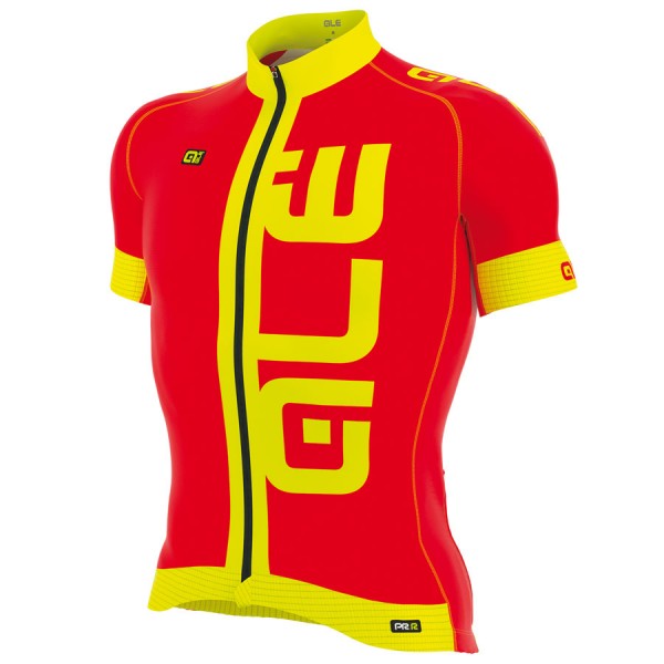 2017 Ale Graphics PRR Arcobaleno Radtrikot Kurzarm Rot 869UABA