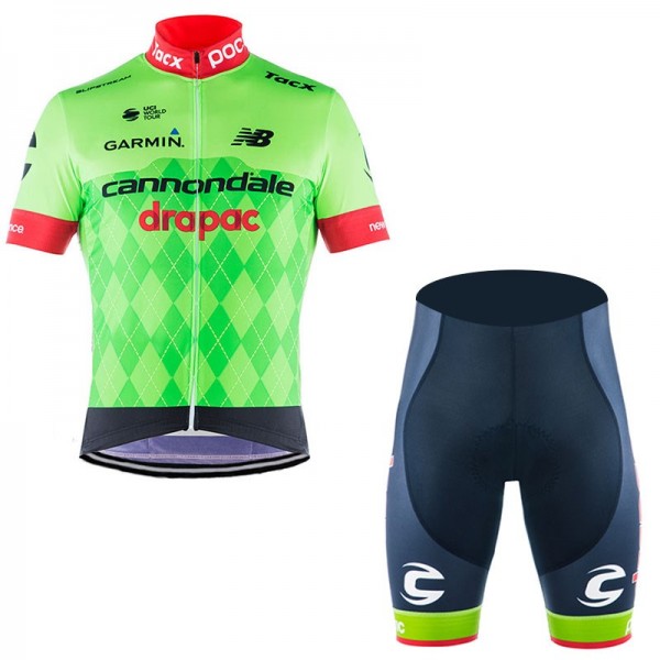 2017 Cannondale Drapac Team Fahrradbekleidung Satz Radtrikot Kurzarm+Kurz Radhose 964OXQE