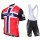 DIMENSION DATA 2017 Norwegian Champion Fahrradbekleidung Satz Radtrikot Kurzarm+Kurz Trägerhose 854JXSD