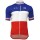 FDJ Pro Team 2017 Tenue Championnat Francais Radtrikot Kurzarm 486CVEH