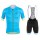 2017 Giordana Silber Line Blau Fahrradbekleidung Satz Radtrikot Kurzarm+Kurz Trägerhose 463ABHX