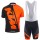 KTM 2017 Fahrradbekleidung Satz Radtrikot Kurzarm+Kurz Trägerhose orange Schwarz 339POEI