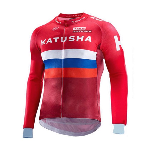 Katusha 2017 Radtrikot Langarm 666CDCM