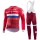 Katusha 2017 Fahrradbekleidung Satz Radtrikot Langarm+Lang Trägerhose 906ZQIG