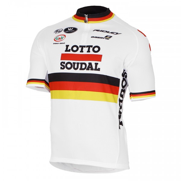 2017 LOTTO SOUDAL Germany Weiß Radtrikot Kurzarm 566NCAJ