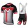 2017 Nalini PRO Navision Schwarz-Rot Fahrradbekleidung Satz Radtrikot Kurzarm+Kurz Trägerhose 209KLYP