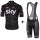 Sky Pro 2017 Schwarz Fahrradbekleidung Satz Radtrikot Kurzarm+Kurz Trägerhose 968DFSL