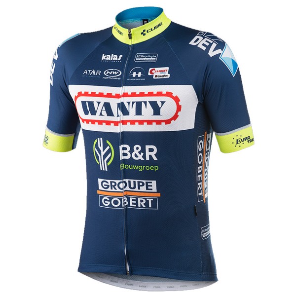 2017 Wanty Groupe Gobert Radtrikot Kurzarm 770SVWQ